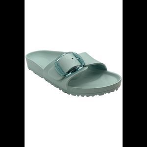 Birkenstock Madrid Big Buckle EVA Slide Sandal Surf Green - Medium